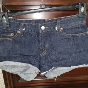 Lucky Brand Cut Off Distressed Short Womens Size 8 Dunagree Jeans shorts